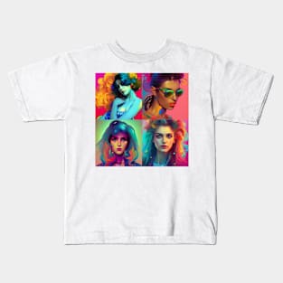 80's Retro Girls Kids T-Shirt